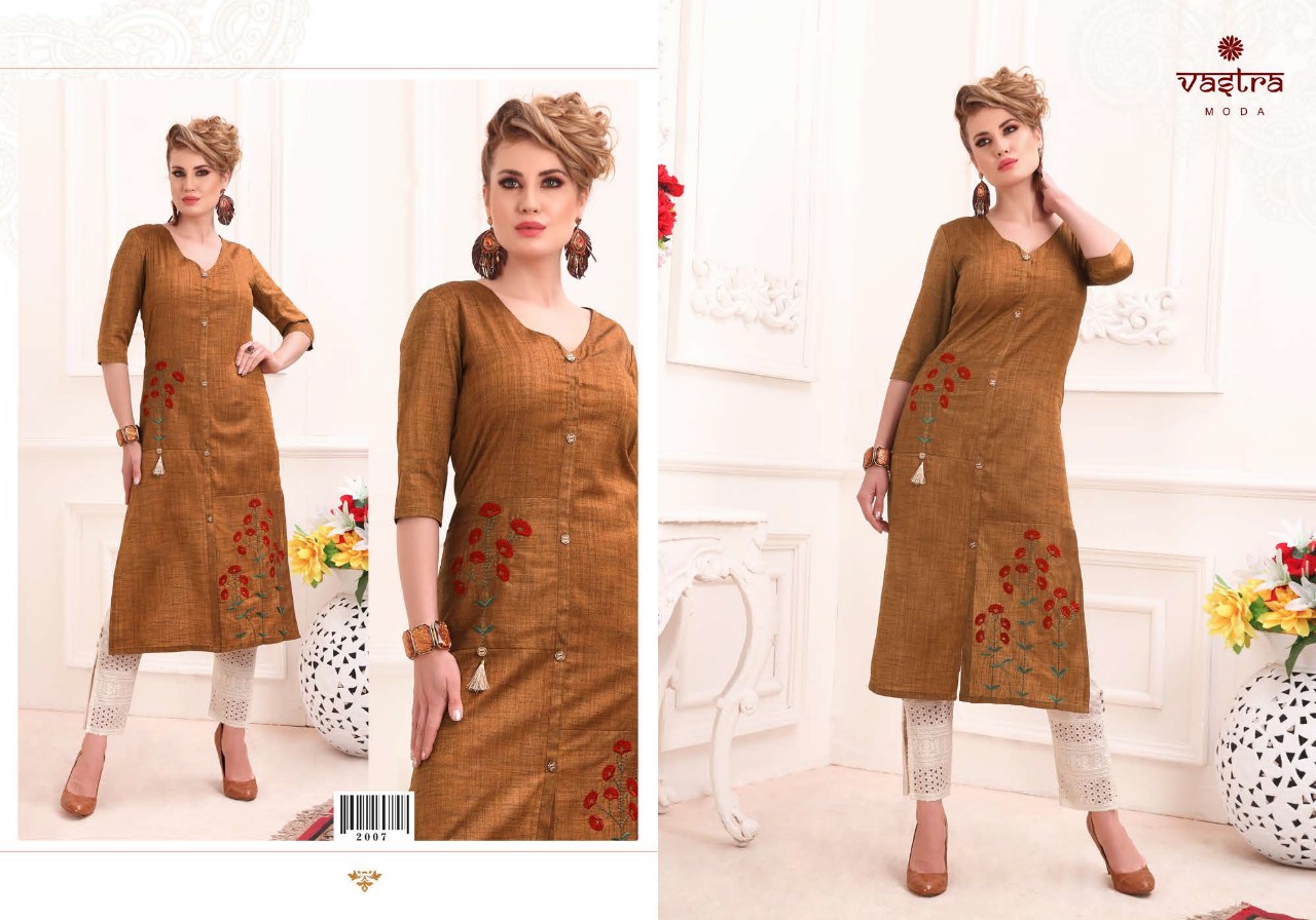 Vastra Moda Present Pearl Vol 1 Designers Kurtis Catalogue.