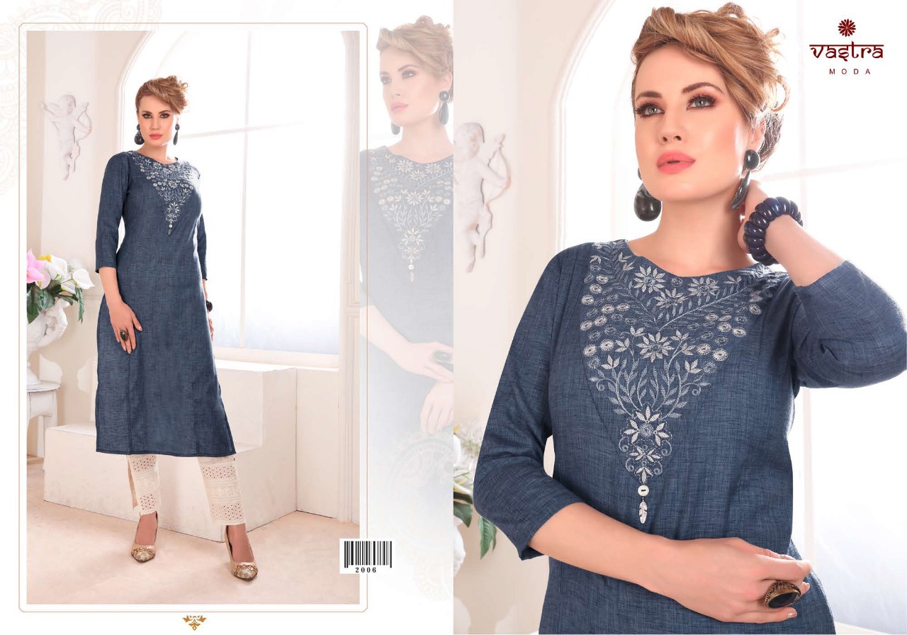 Vastra Moda Present Pearl Vol 1 Designers Kurtis Catalogue.