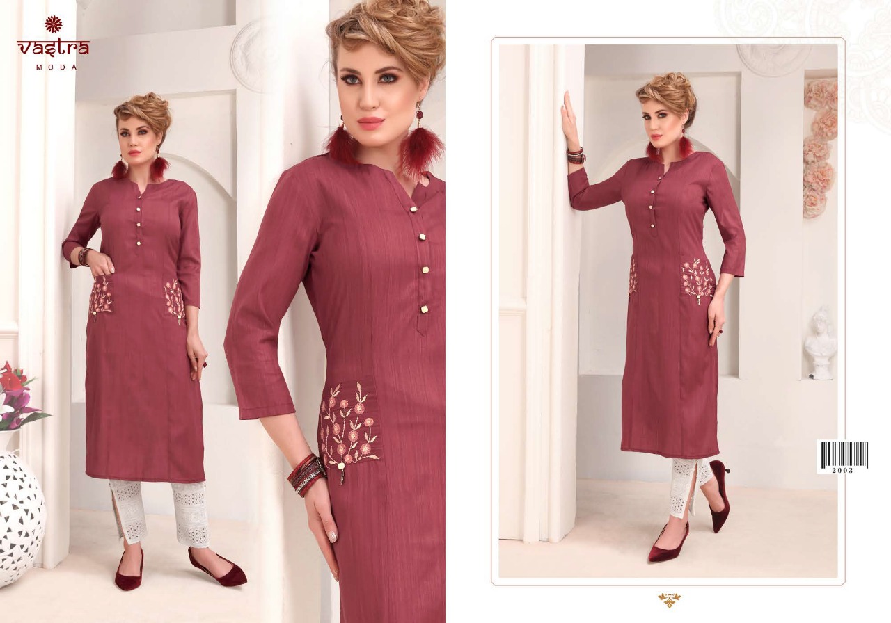 Vastra Moda Present Pearl Vol 1 Designers Kurtis Catalogue.