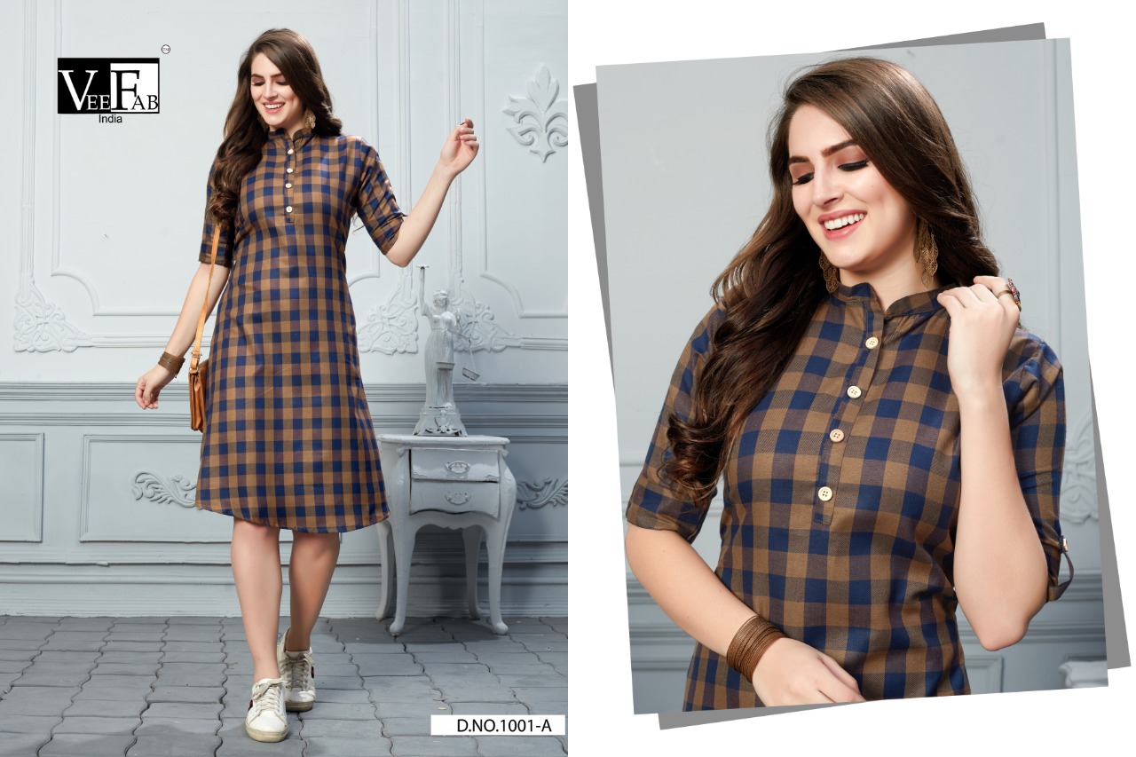 Vf By Checksmate Heavy Cotton Twirl Printed Kurtis Catalogue