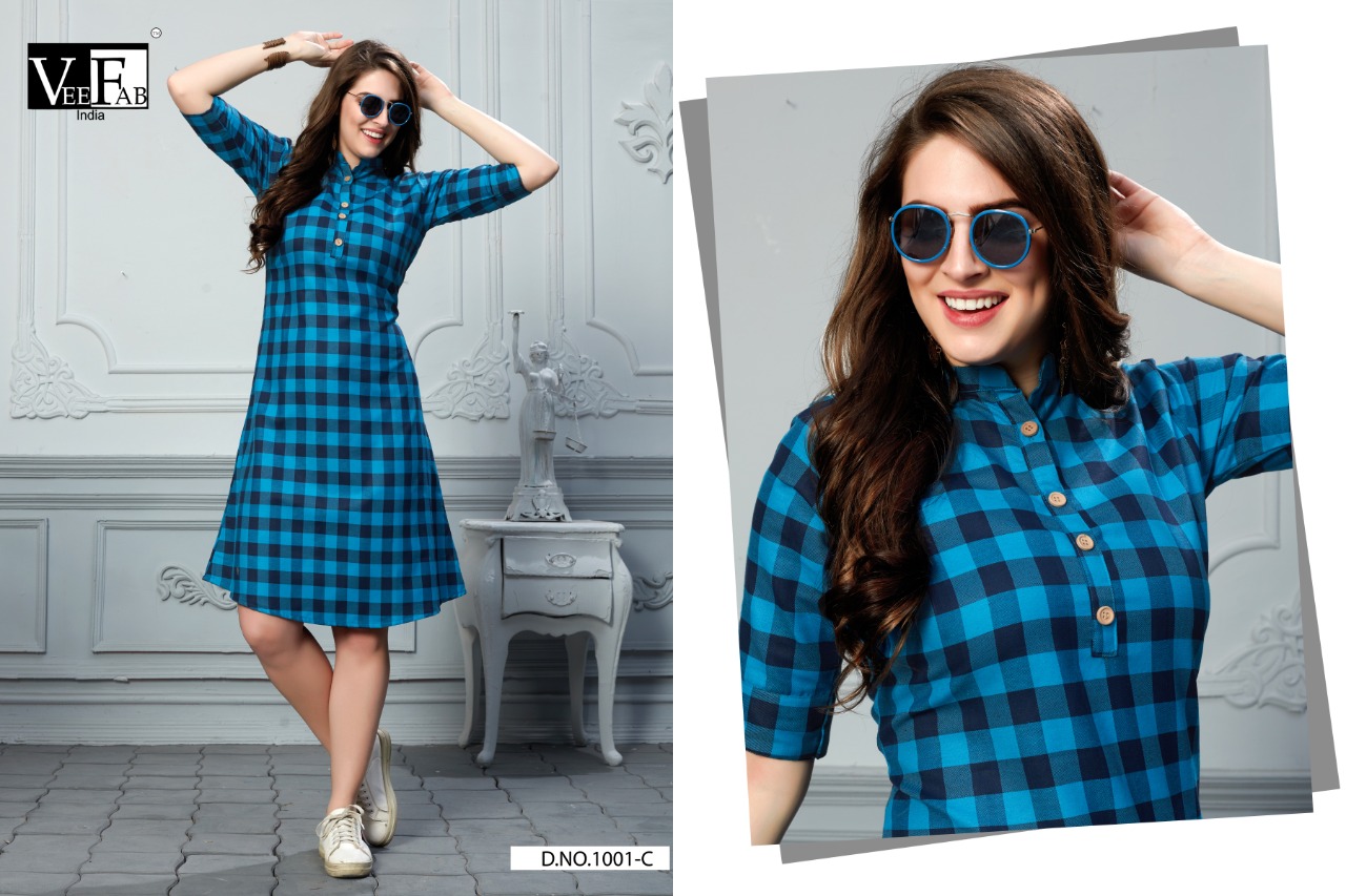 Vf By Checksmate Heavy Cotton Twirl Printed Kurtis Catalogue