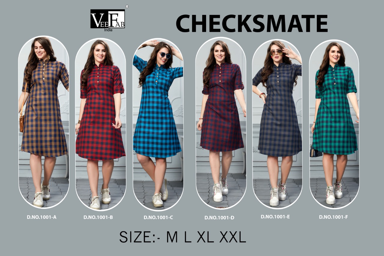 Vf By Checksmate Heavy Cotton Twirl Printed Kurtis Catalogue