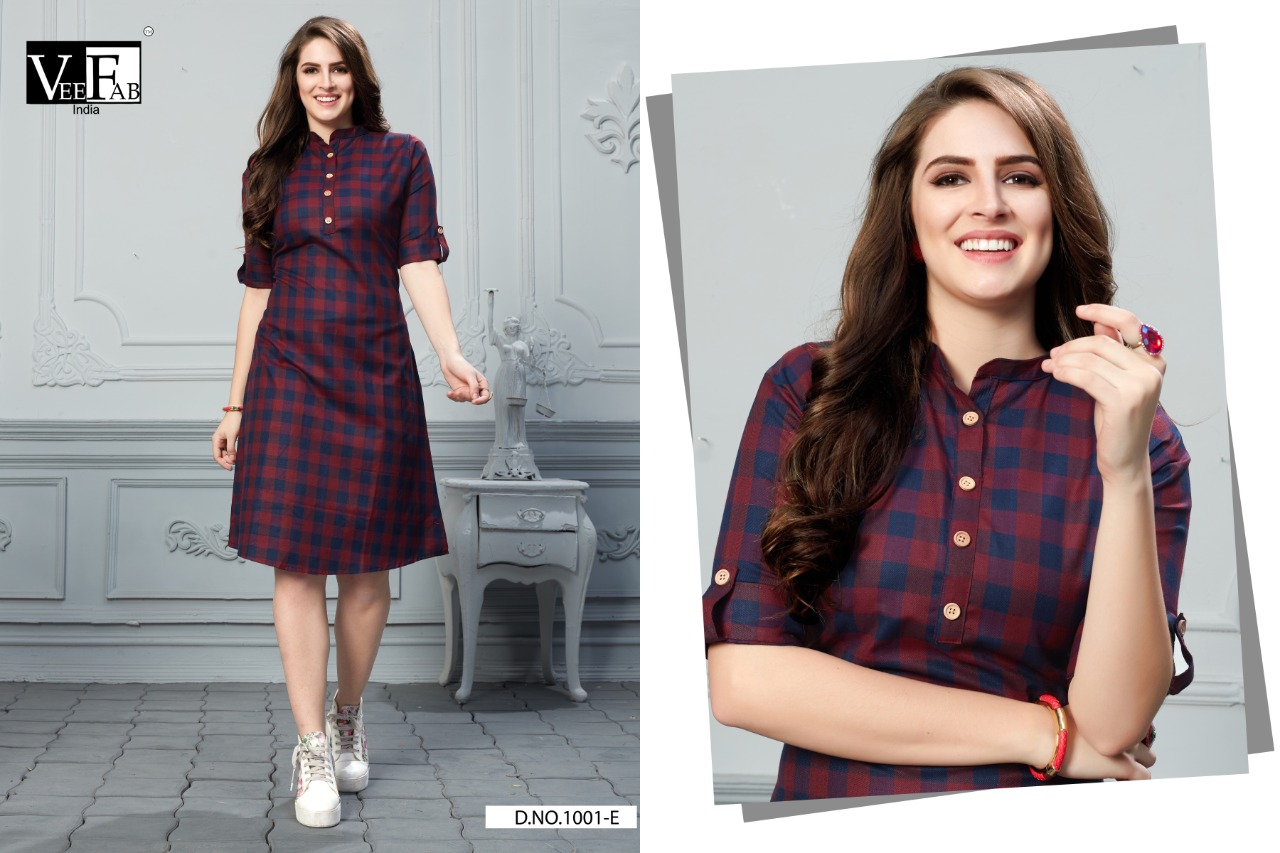 Vf By Checksmate Heavy Cotton Twirl Printed Kurtis Catalogue