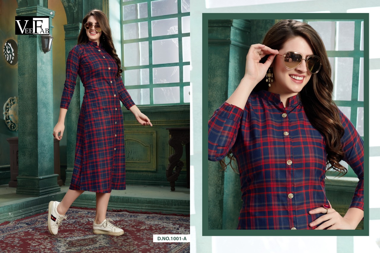 Vf By Winter Grace Vol 4 Casual Wear Stylish Kurti Collection