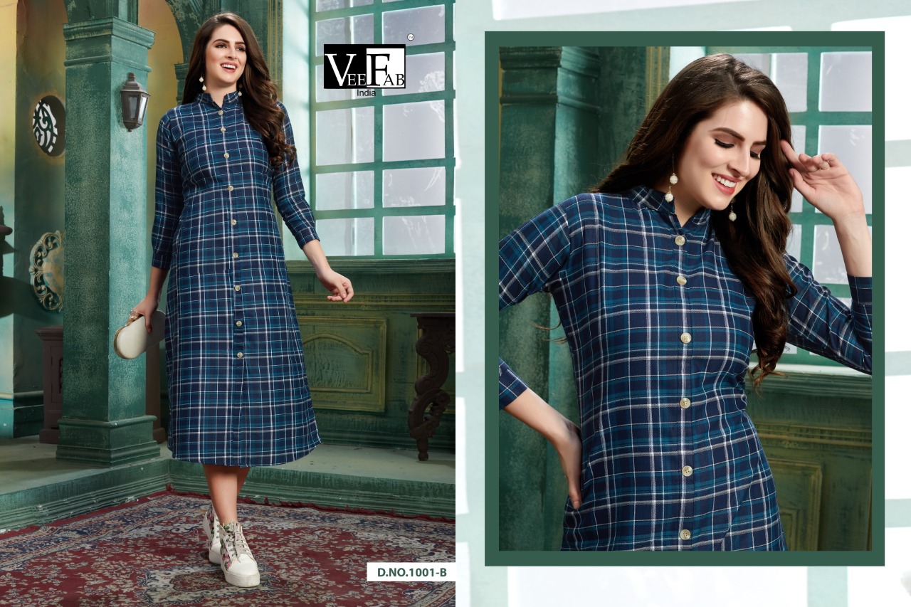 Vf By Winter Grace Vol 4 Casual Wear Stylish Kurti Collection