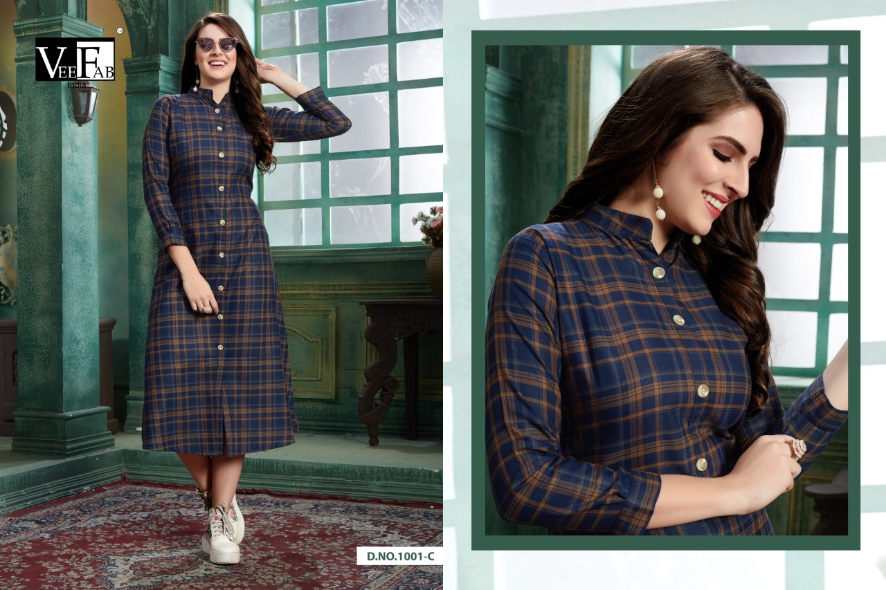 Vf By Winter Grace Vol 4 Casual Wear Stylish Kurti Collection