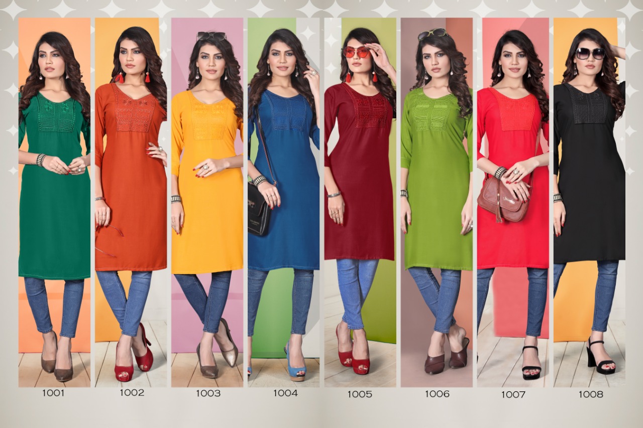 Watermelon Present Fatafat Vol 4 Casual Wear Kurtis Collection.