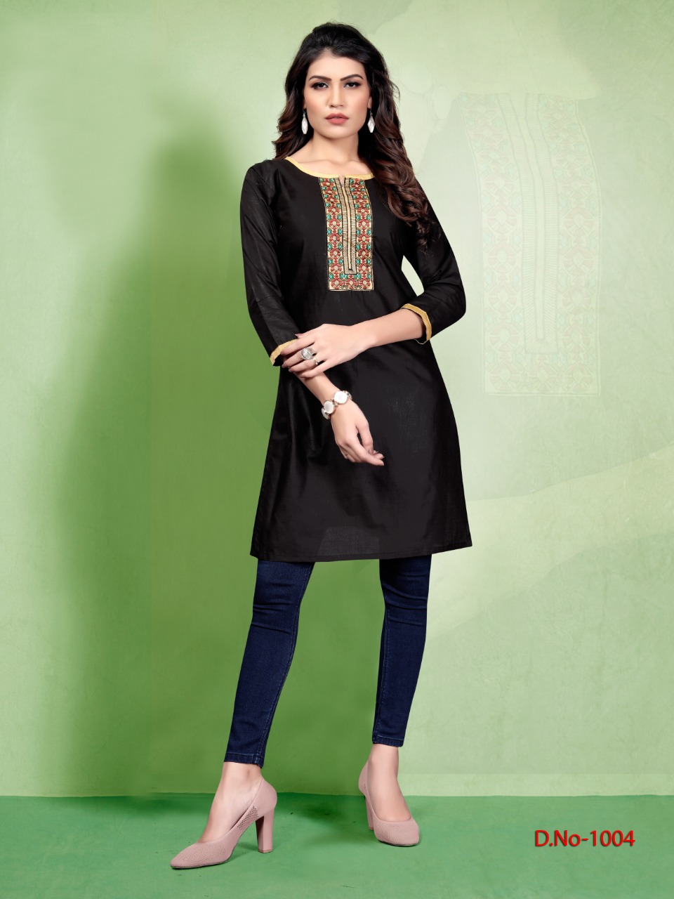 Watermelon Present Pari Casual Wear Kurtis Collection.