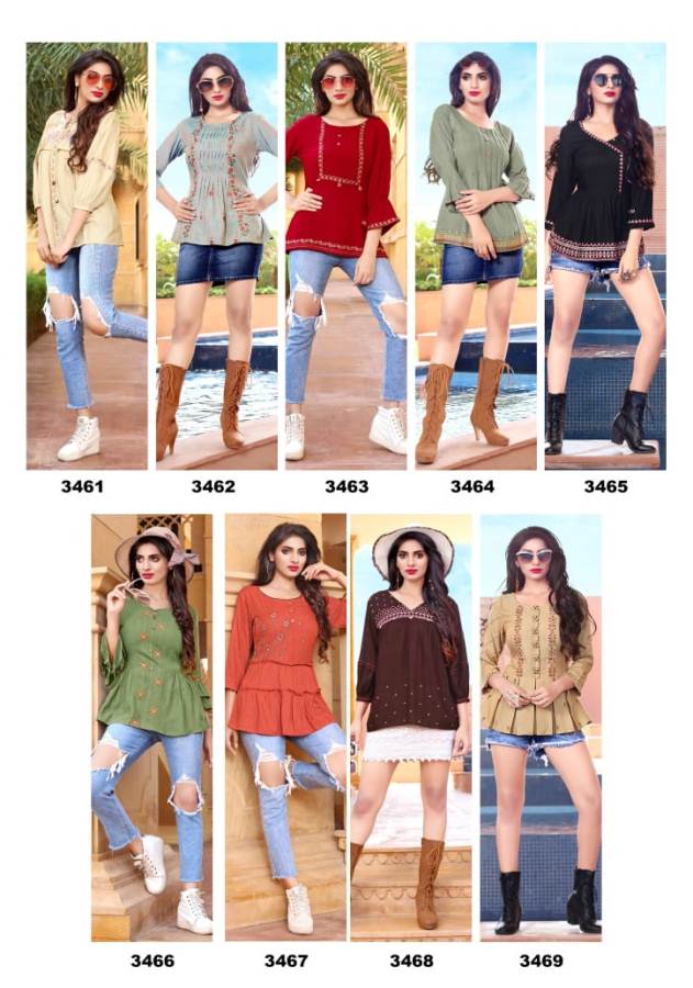 Yami By Topsy Vol 9 Rayon Western Short Top Collection