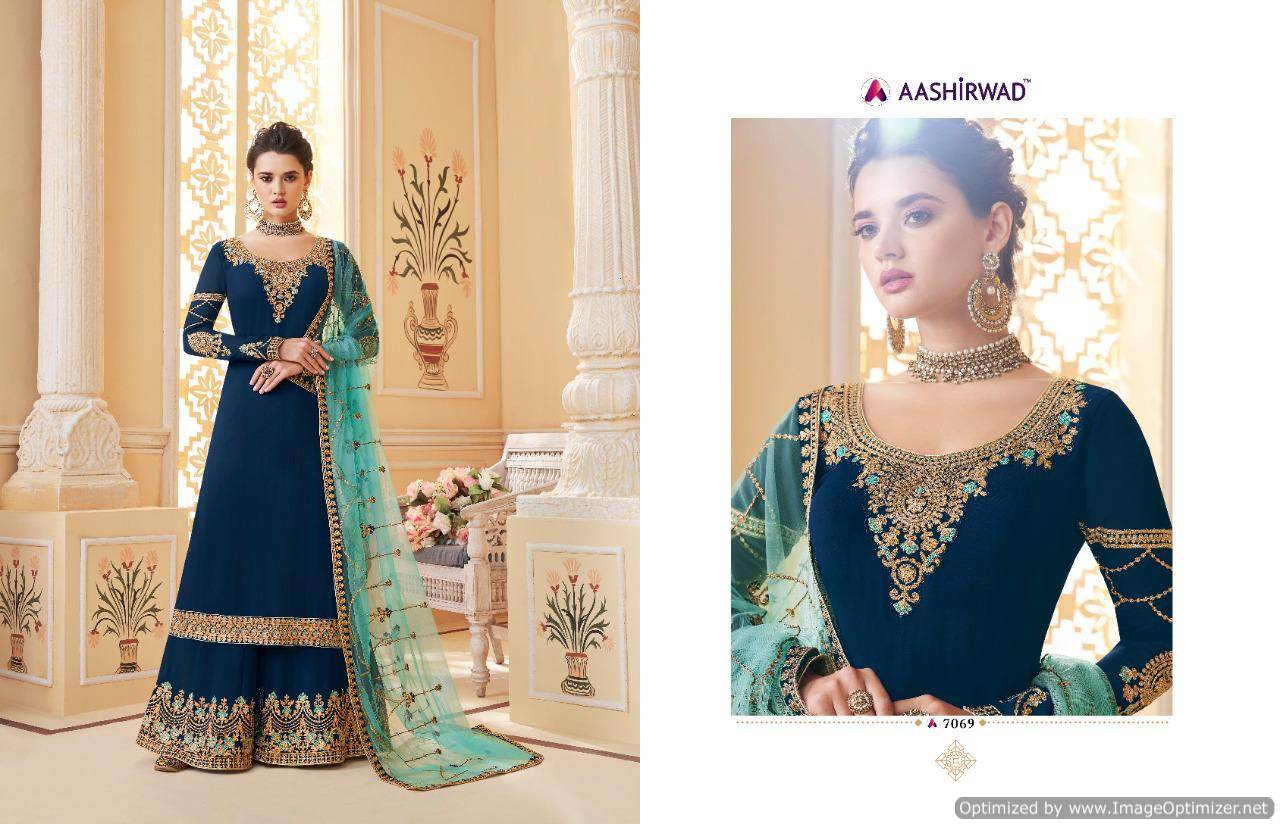 Aashirwad By Suhani Embroidered Salwar Suits Catalogue