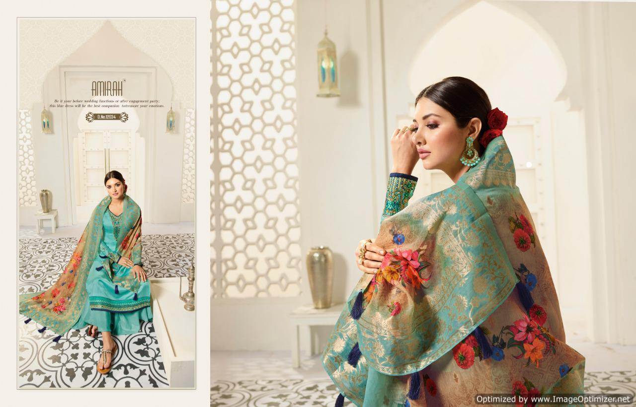 Amirah  Present Amirah Vol 30 Satin Georgette Designer Dress Materia