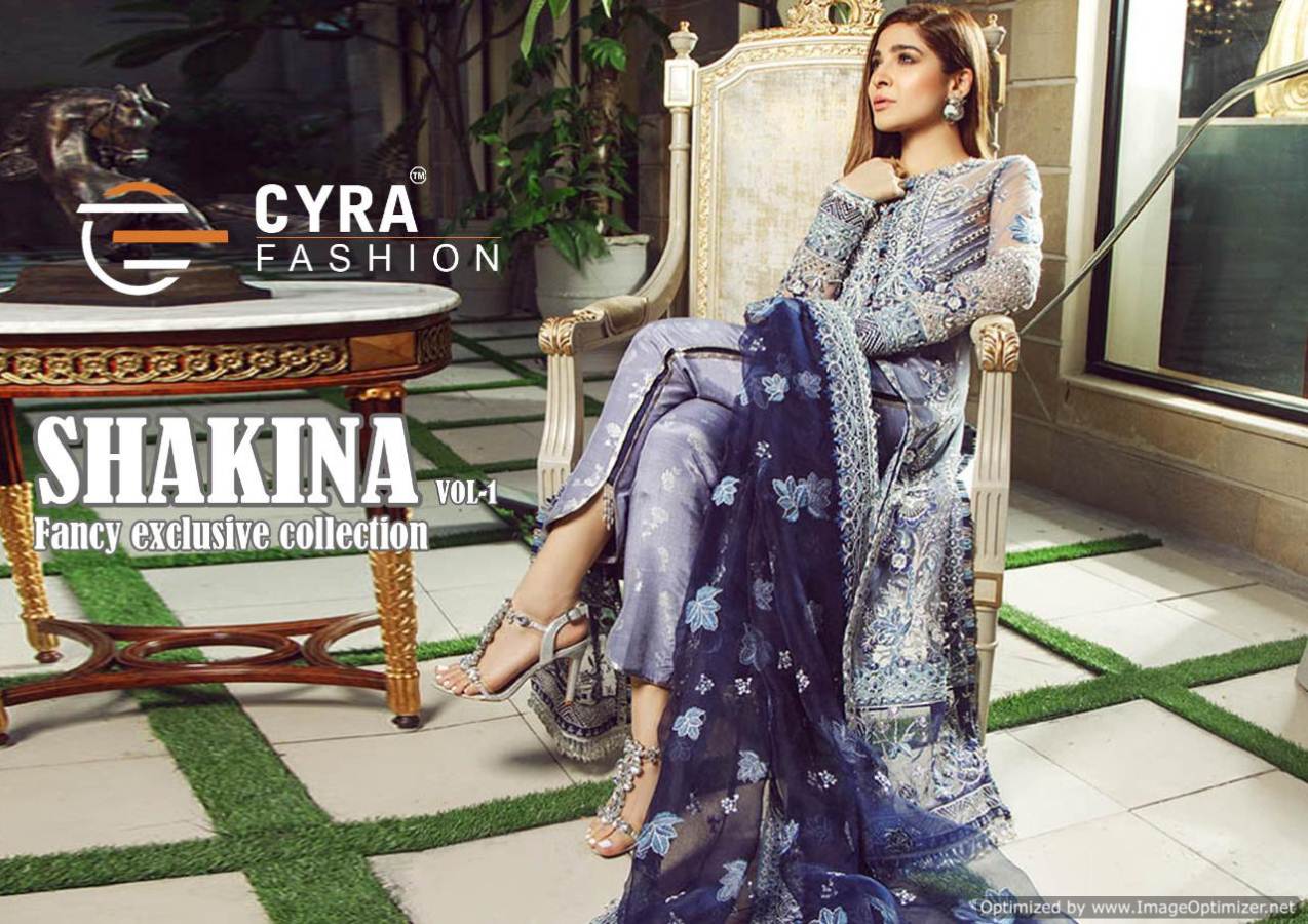 Cyra Fashion By Shakina Vol 1 Pakistani Salwar Suits Collection.