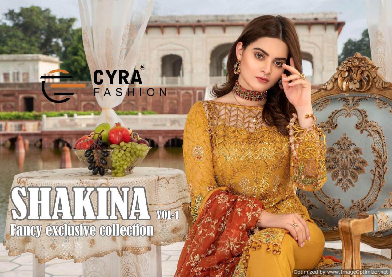 Cyra Fashion By Shakina Vol 1 Pakistani Salwar Suits Collection.