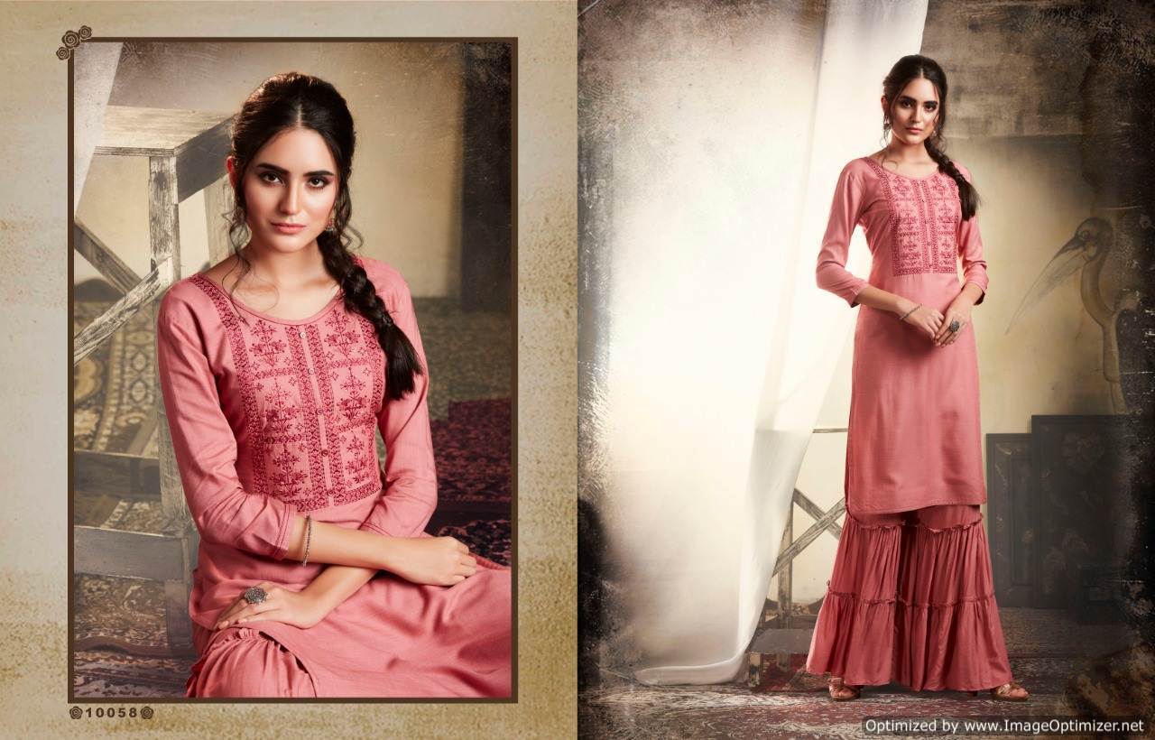 Kajree By Khanak Vol 3 Kurti With Sharara Collection