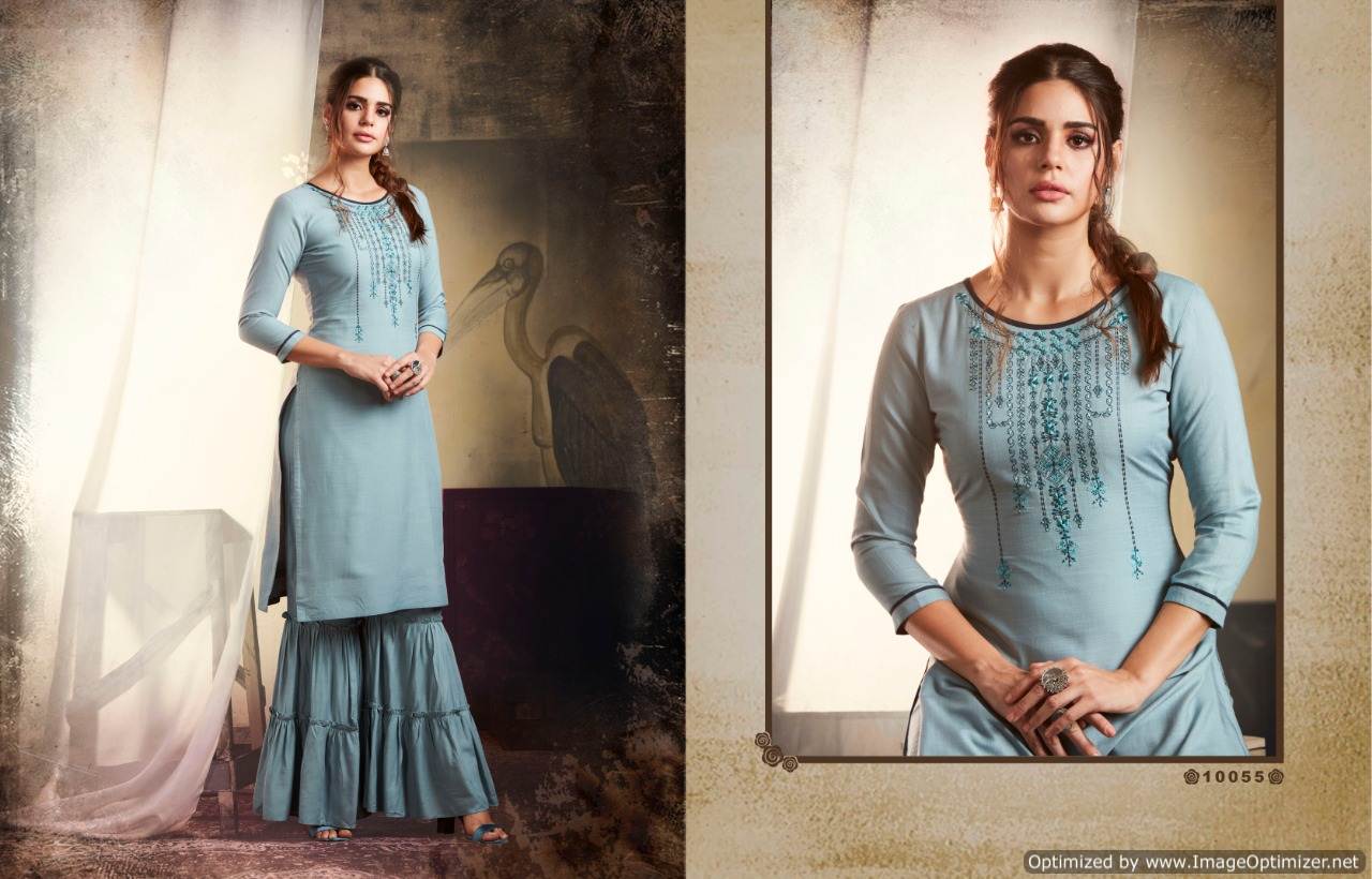 Kajree By Khanak Vol 3 Kurti With Sharara Collection