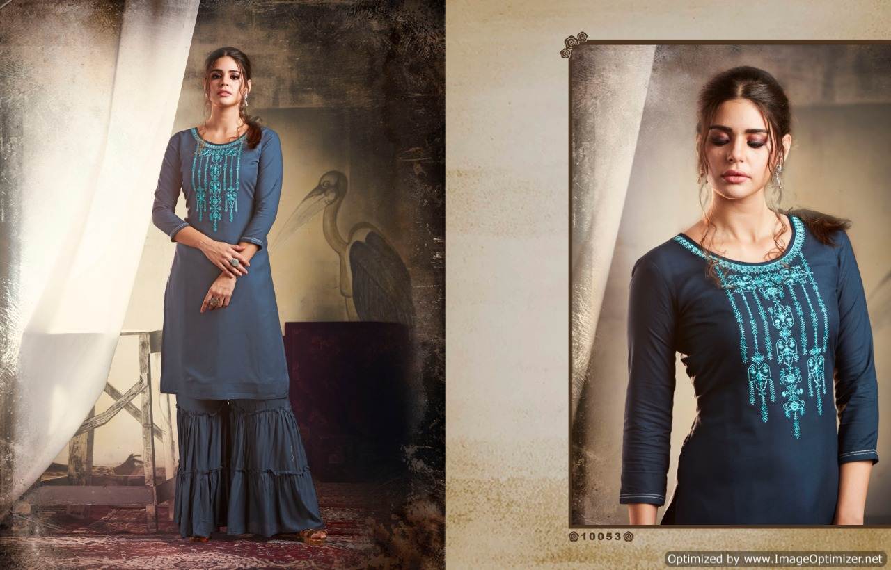 Kajree By Khanak Vol 3 Kurti With Sharara Collection