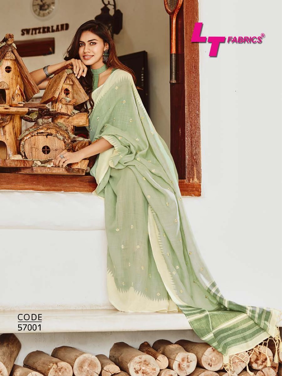 Lt Fabric Present Aashna Designer Sarees Catalogue