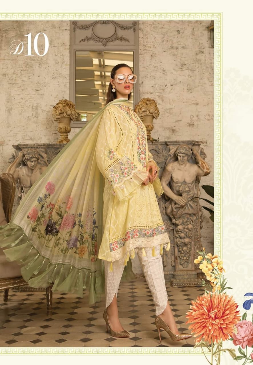 Mariab By  Lawn Designer Pakistani Salwar Suits Collection