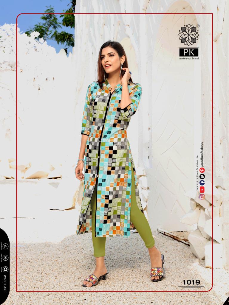 Pk Present Lifestyle Vol 2 Casual Wear Kurtis Catalogue