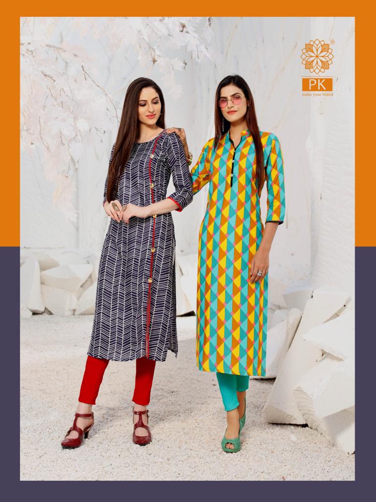 Pk Present Lifestyle Vol 2 Casual Wear Kurtis Catalogue