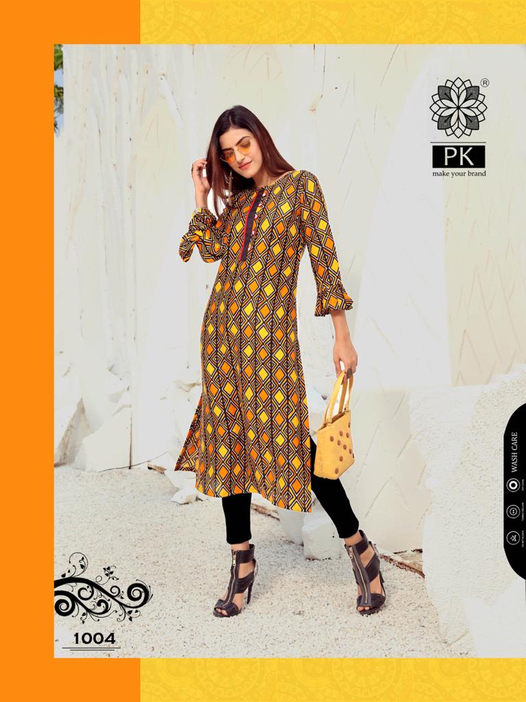 Pk Present Lifestyle Vol 2 Casual Wear Kurtis Catalogue