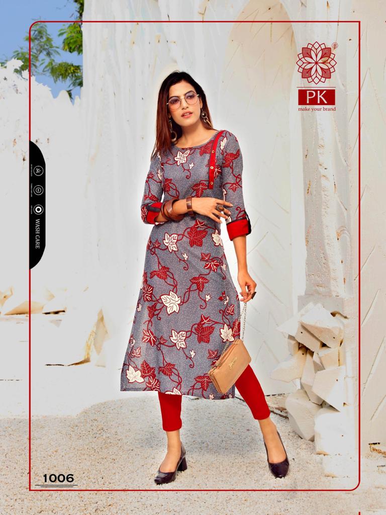 Pk Present Lifestyle Vol 2 Casual Wear Kurtis Catalogue