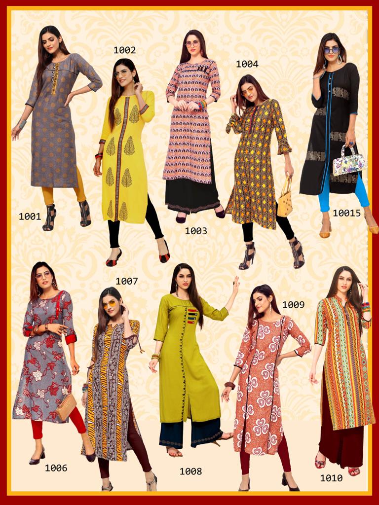 Pk Present Lifestyle Vol 2 Casual Wear Kurtis Catalogue