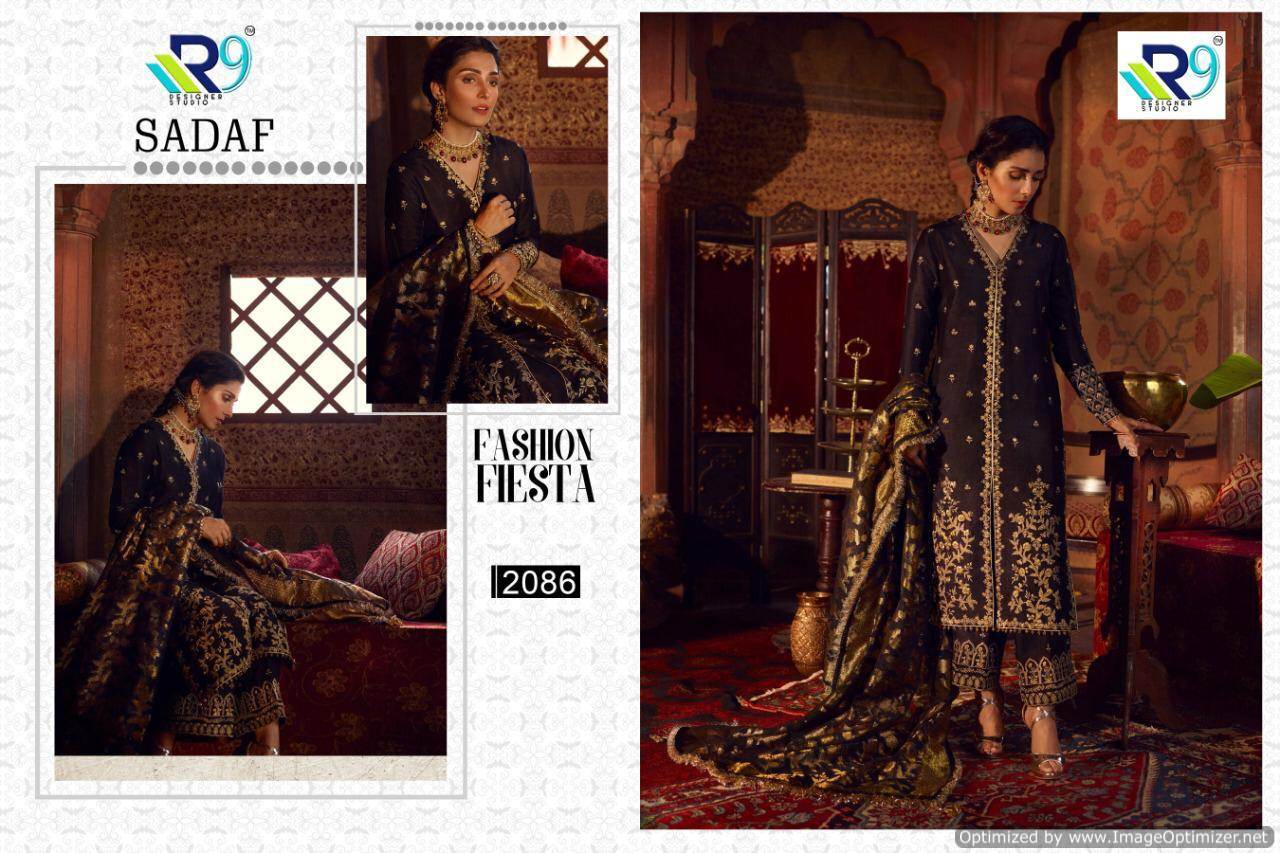 R9   By  Sadaf Heavy Faux Georgette Pakistani Salwar Suit Collection