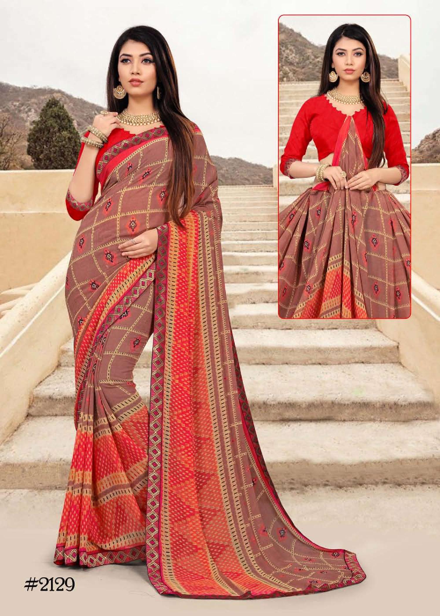 Rakshita  Weight Less Casual Wear Sarees Catalogue