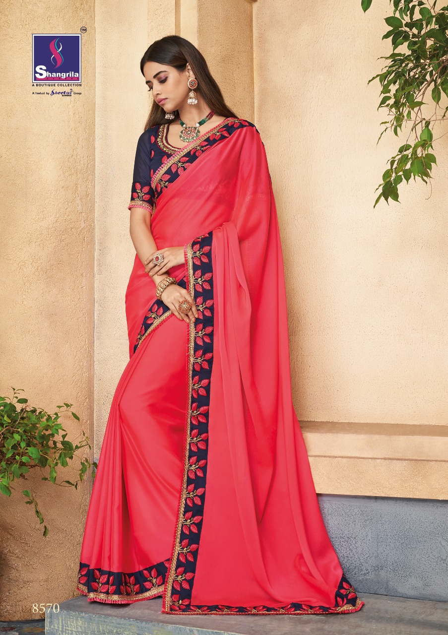 Shangrila Present Gulmarg Party Wear Designer Sarees Catalogue