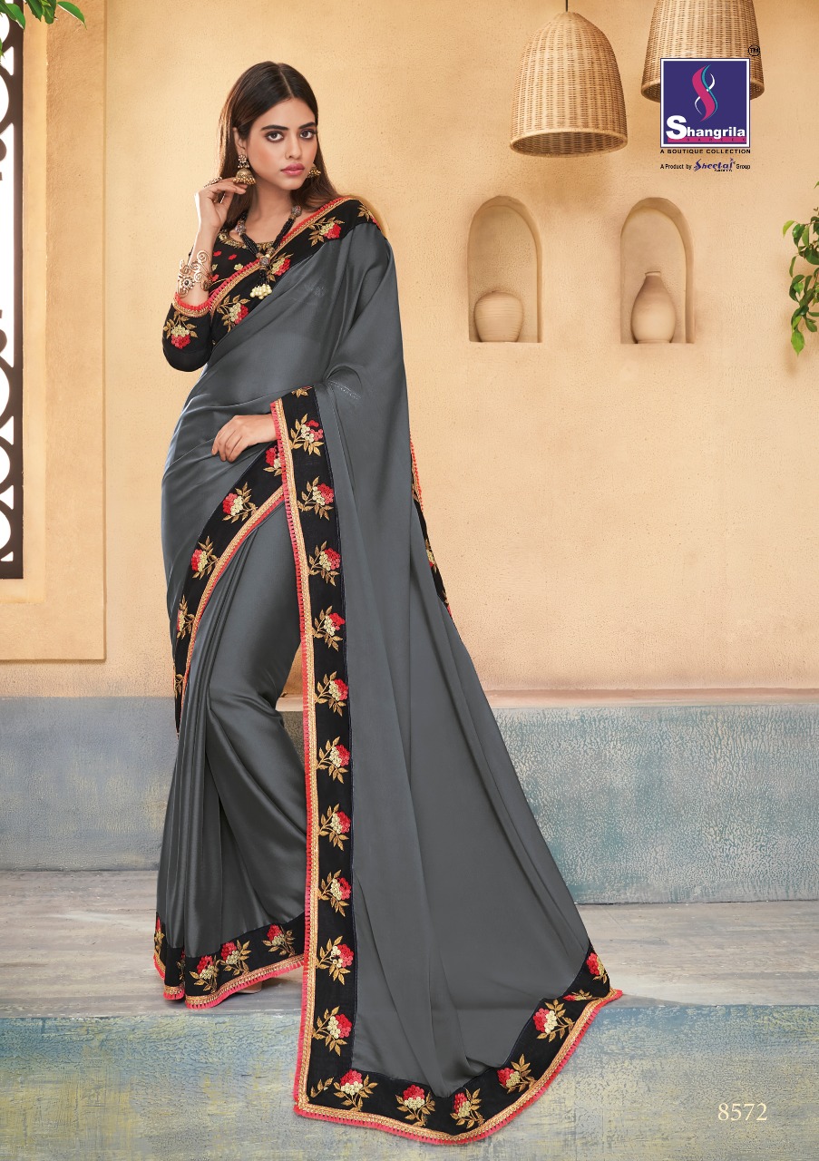 Shangrila Present Gulmarg Party Wear Designer Sarees Catalogue