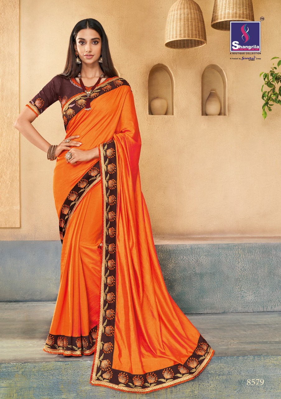 Shangrila Present Gulmarg Party Wear Designer Sarees Catalogue