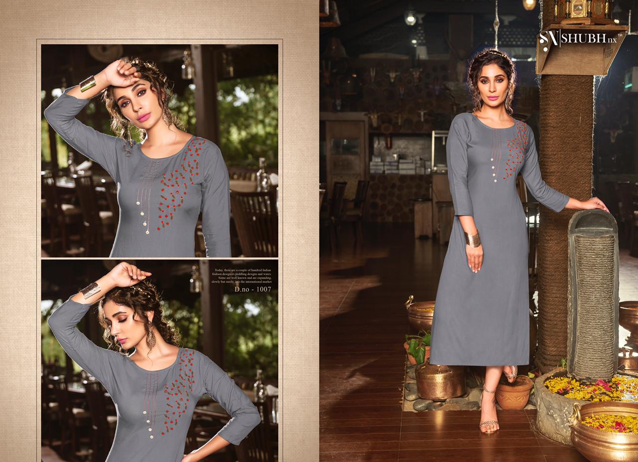 Shubh Nx Present Poshaak Casual Wear Kurtis Catalogue