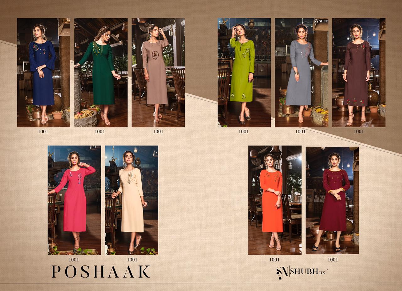 Shubh Nx Present Poshaak Casual Wear Kurtis Catalogue