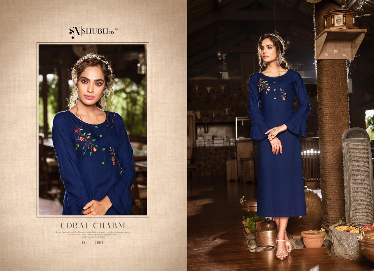 Shubh Nx Present Poshaak Casual Wear Kurtis Catalogue