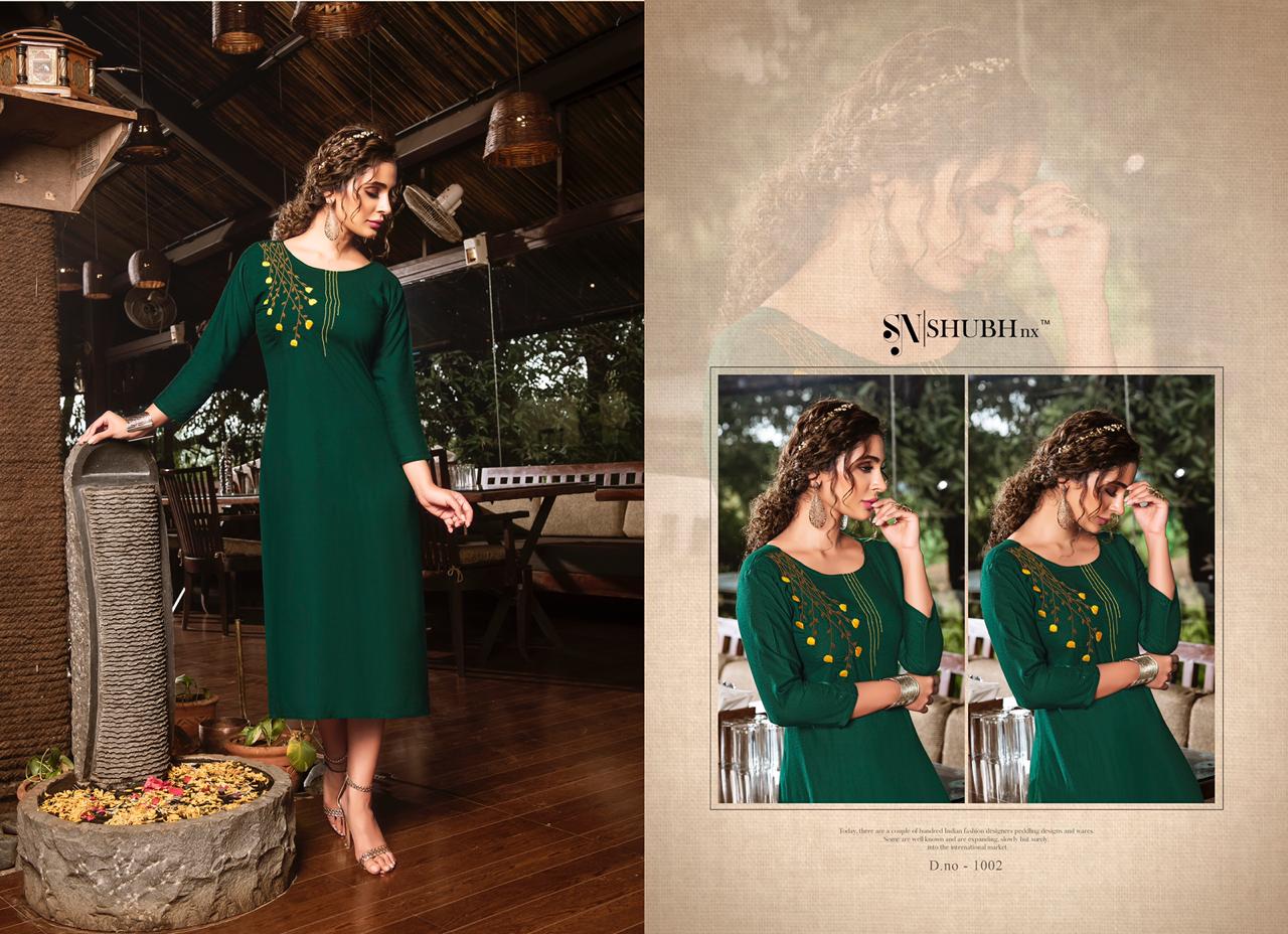 Shubh Nx Present Poshaak Casual Wear Kurtis Catalogue