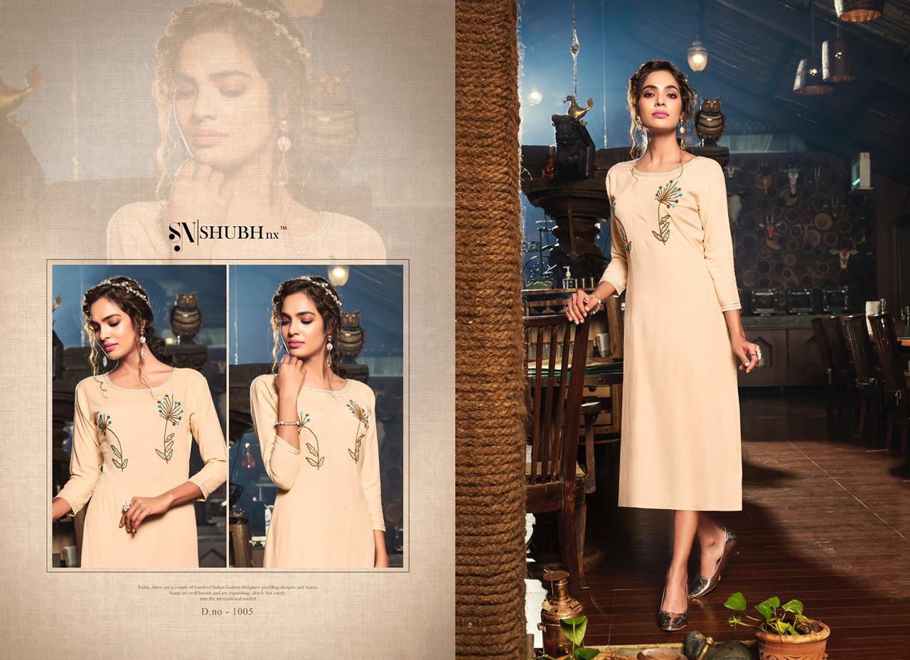 Shubh Nx Present Poshaak Casual Wear Kurtis Catalogue