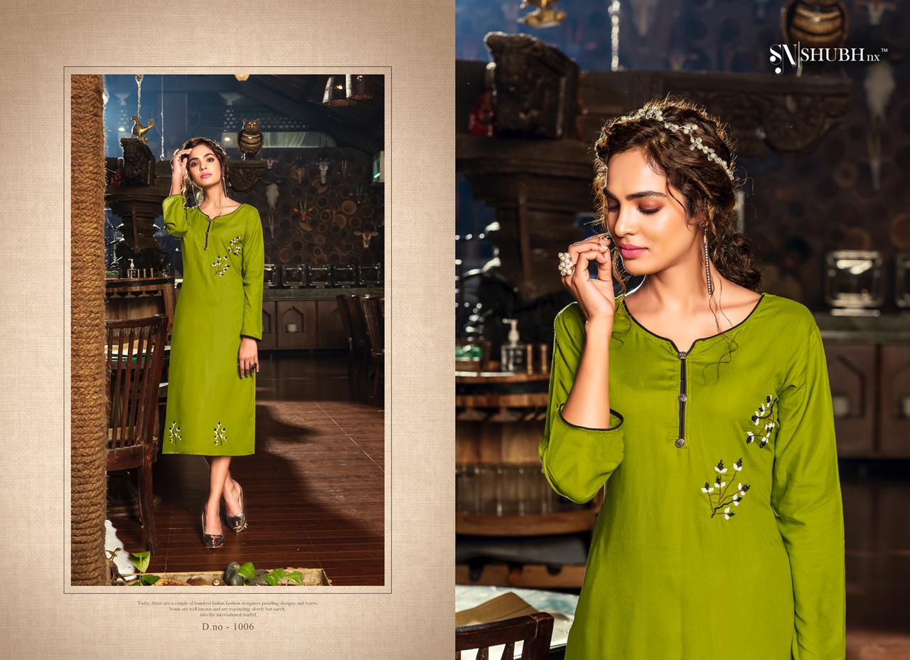 Shubh Nx Present Poshaak Casual Wear Kurtis Catalogue