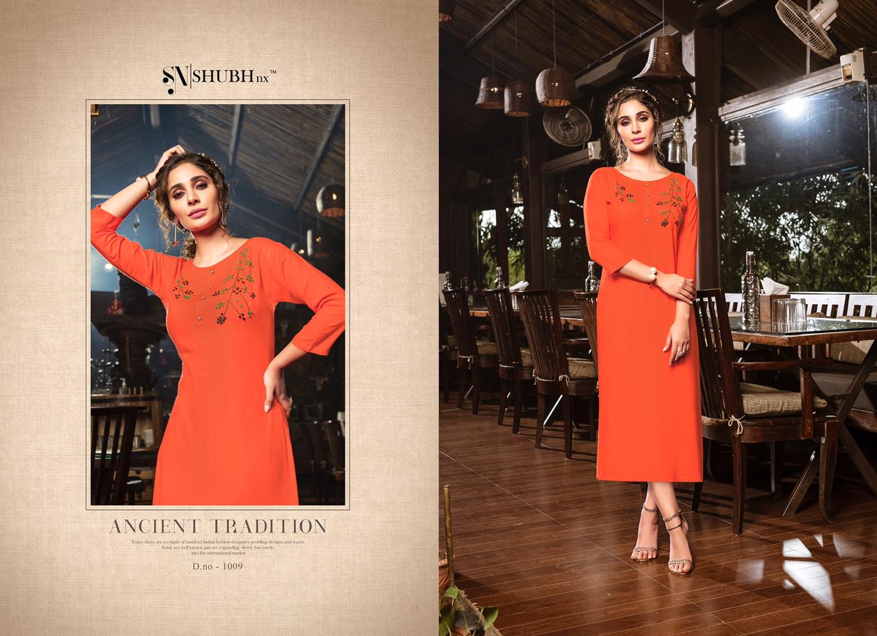 Shubh Nx Present Poshaak Casual Wear Kurtis Catalogue