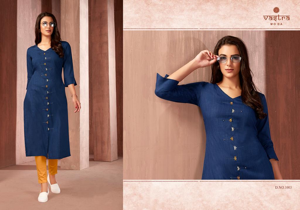 Vastra Moda Present Splash Vol 1 Kurtis Catalogue