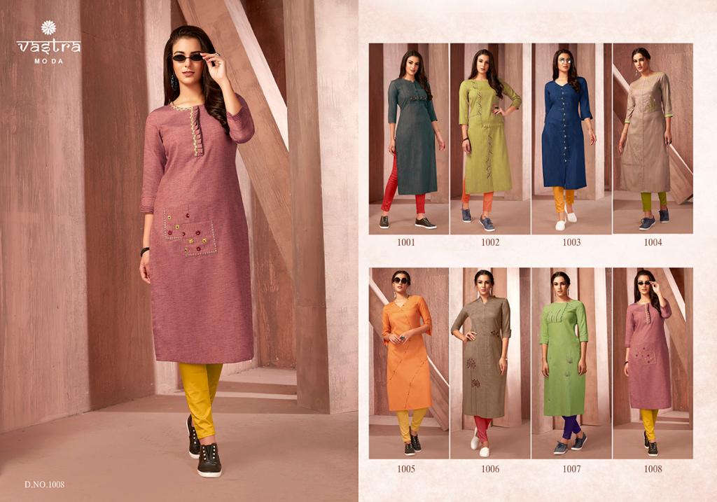 Vastra Moda Present Splash Vol 1 Kurtis Catalogue