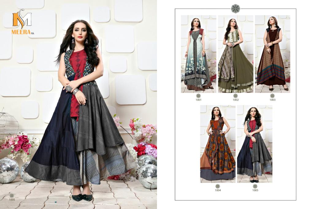 Ranganjali  Muslin Silk Printed Party Wear Gown Catalogue