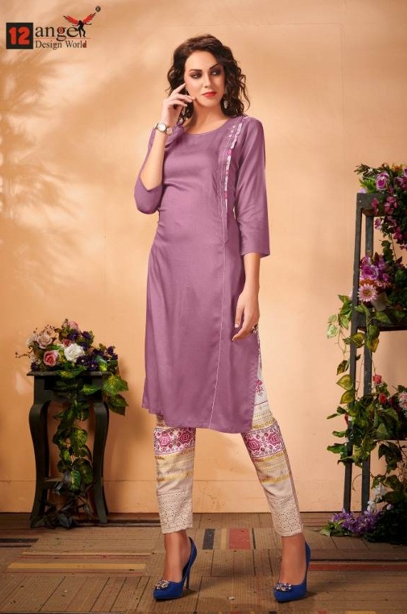 12angel Present Casimiro Casual Wear Kurtis Catalogue