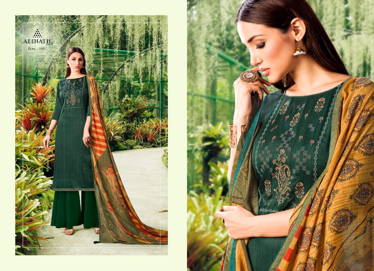 Adinath Prinrs Present Sehar Dress Material Catalogue