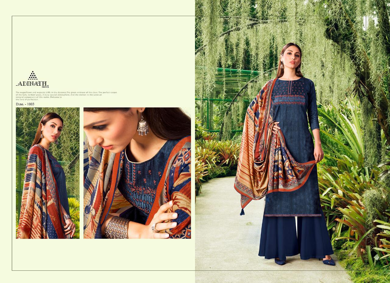 Adinath Prinrs Present Sehar Dress Material Catalogue