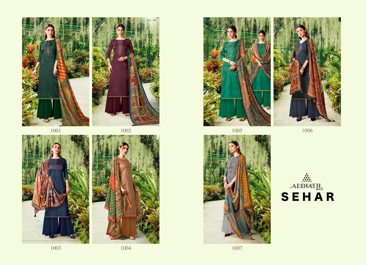 Adinath Prinrs Present Sehar Dress Material Catalogue