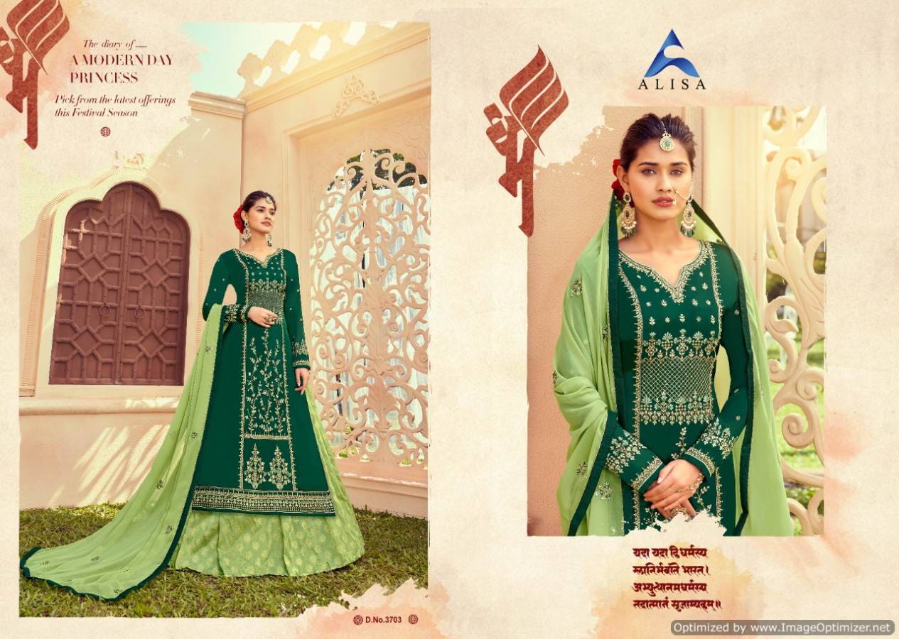 Alisa Present Musk Embroidered Salwar Suits Collection.