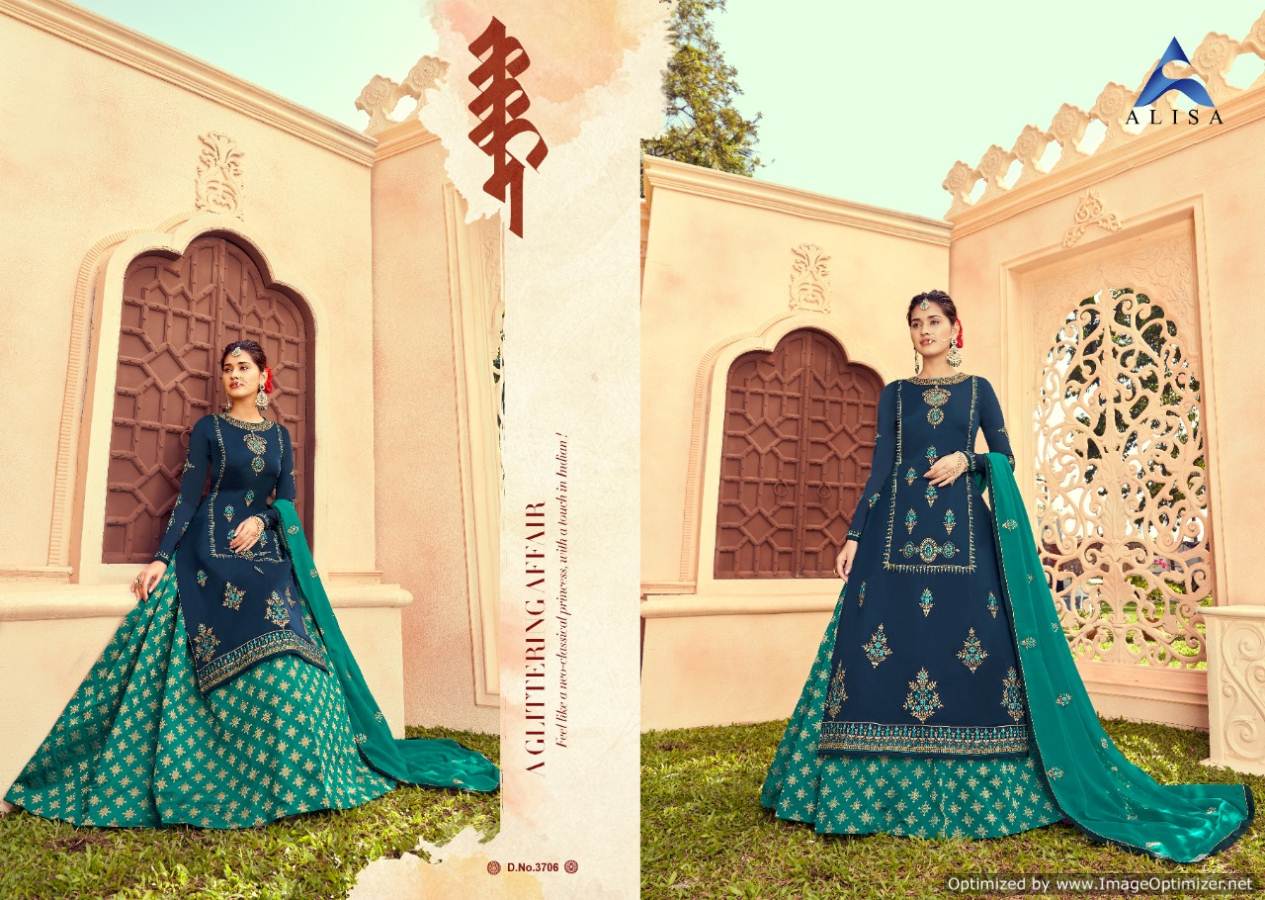 Alisa Present Musk Embroidered Salwar Suits Collection.