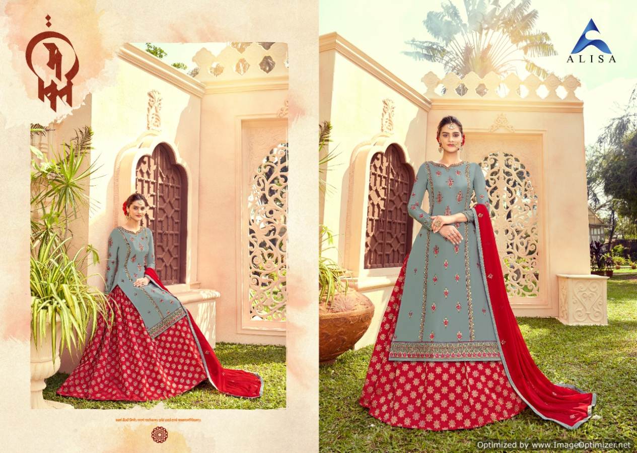 Alisa Present Musk Embroidered Salwar Suits Collection.