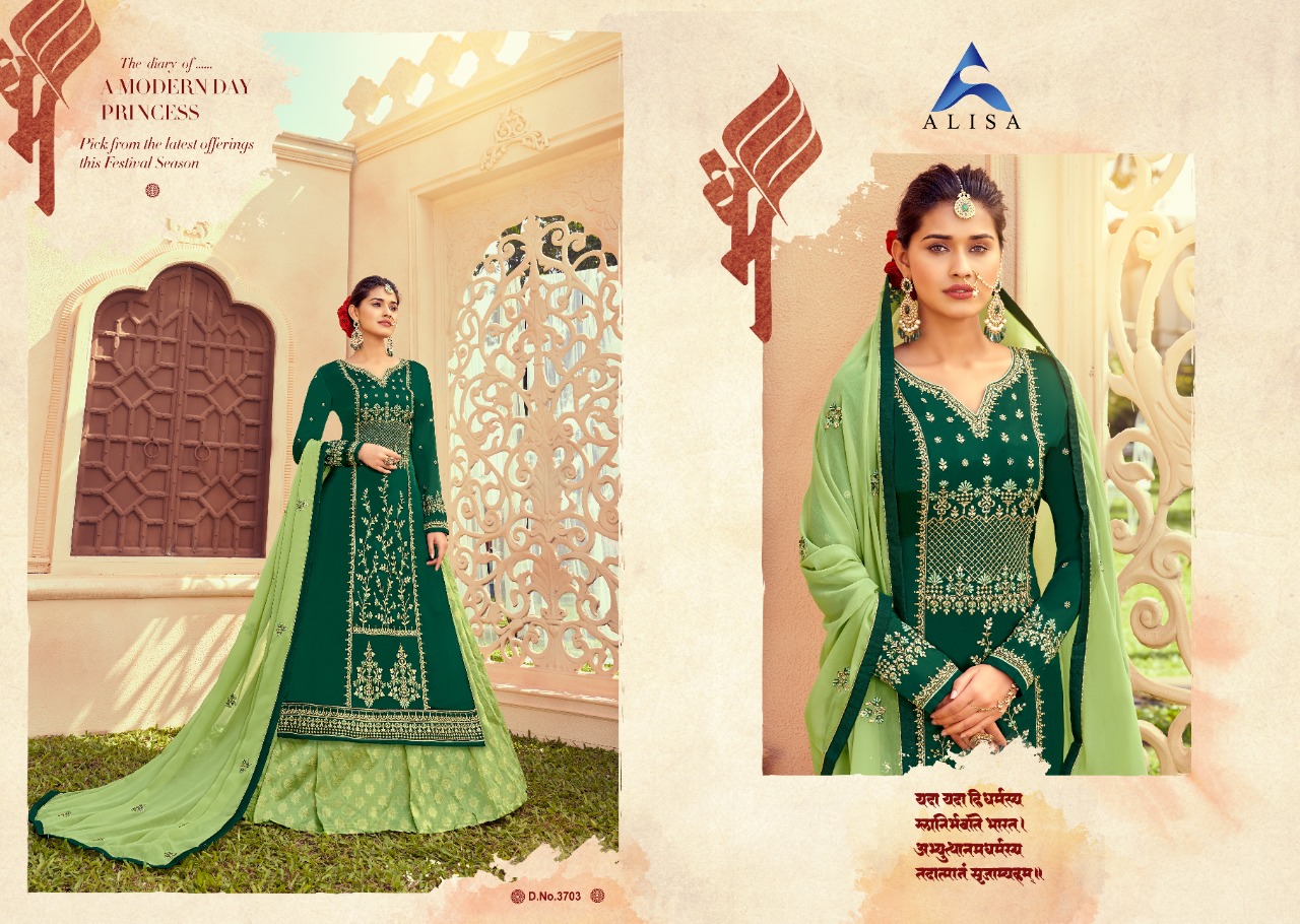 Alisa Present Musk Ghaghra Wedding Wear  Catalogue